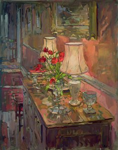 Lampade e tulipani da Susan Ryder